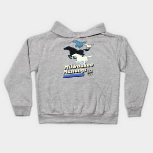 Defunct Milwaukee Mustangs Football Team Kids Hoodie